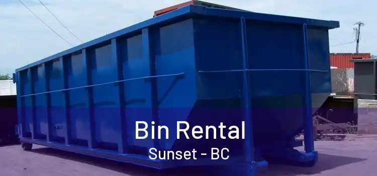  Bin Rental Sunset - BC