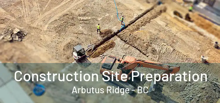  Construction Site Preparation Arbutus Ridge - BC