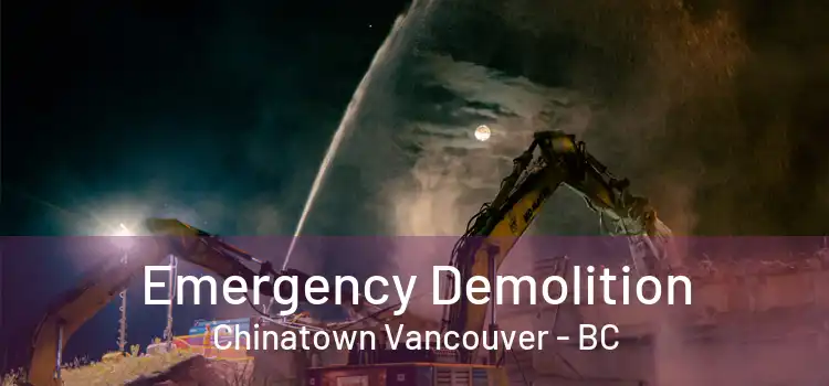  Emergency Demolition Chinatown Vancouver - BC