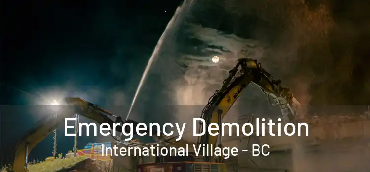  Emergency Demolition International Village - BC