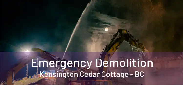  Emergency Demolition Kensington Cedar Cottage - BC
