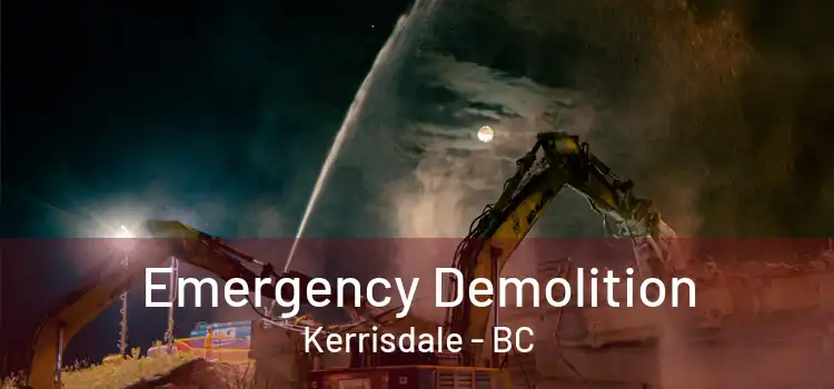  Emergency Demolition Kerrisdale - BC