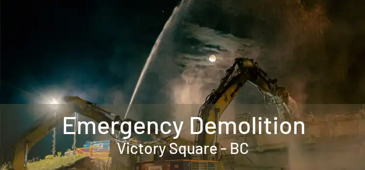  Emergency Demolition Victory Square - BC