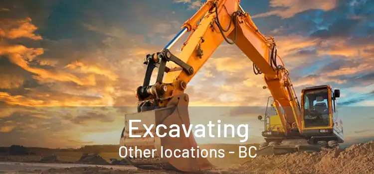  Excavating Other locations - BC