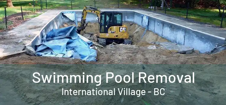  Swimming Pool Removal International Village - BC