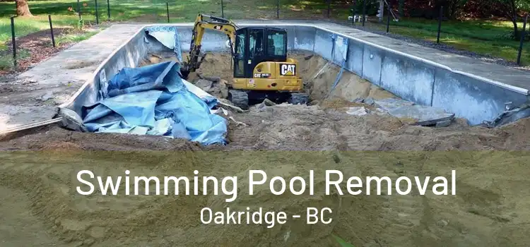  Swimming Pool Removal Oakridge - BC