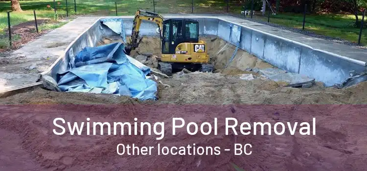  Swimming Pool Removal Other locations - BC
